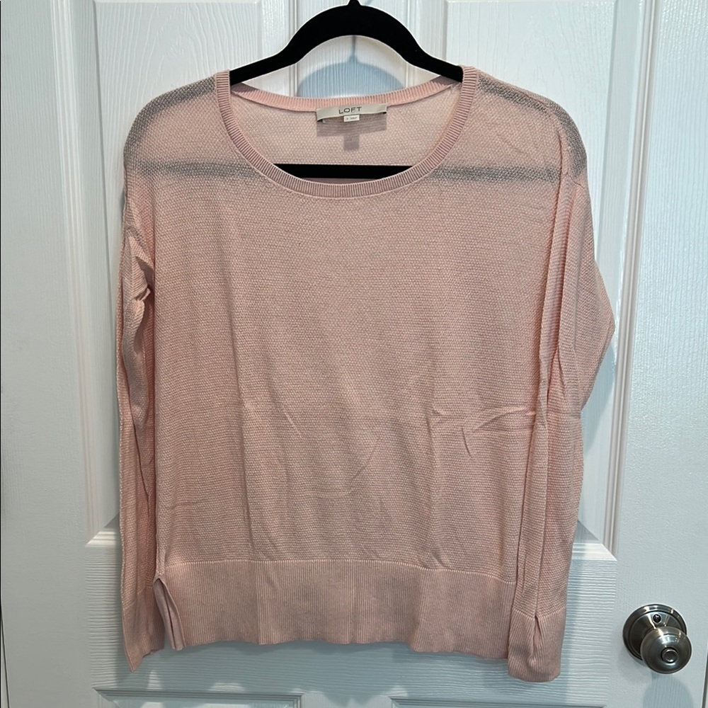 LOFT Blush Pink Knit Top